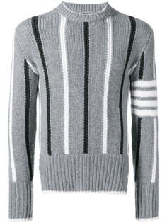 Thom Browne свитер в полоску Banker