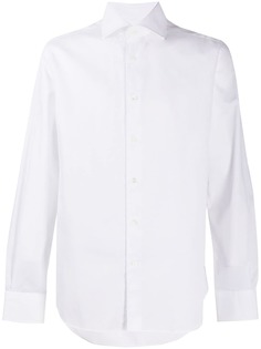 Corneliani рубашка с длинными рукавами и косым воротником