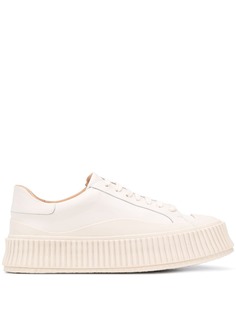 Jil Sander кеды на рифленой подошве