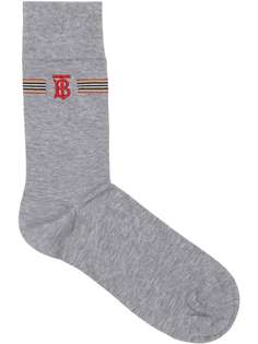 Burberry носки с отделкой Icon Stripe и монограммой