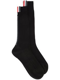 Thom Browne носки в рубчик с полосками