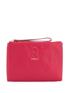 Furla клатч с тисненым логотипом