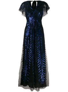 Temperley London платье Dusk из тюля с пайетками