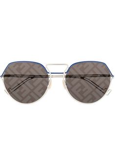 Fendi Eyewear солнцезащитные очки-авиаторы с монограммой