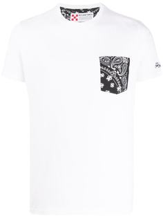 Mc2 Saint Barth футболка с карманом и принтом пейсли