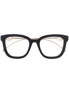 Fendi Eyewear очки с металлическим логотипом