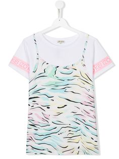 Kenzo Kids футболка с графичным принтом