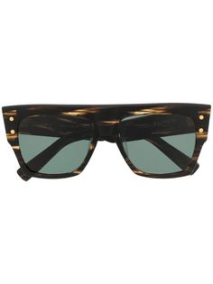 BALMAIN EYEWEAR солнцезащитные очки в оправе черепаховой расцветки