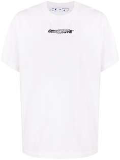 Off-White футболка с принтом Workers