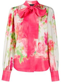 Marc Jacobs блузка с абстрактным цветочным принтом