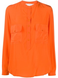 Stella McCartney рубашка с воротником-стойкой и длинными рукавами