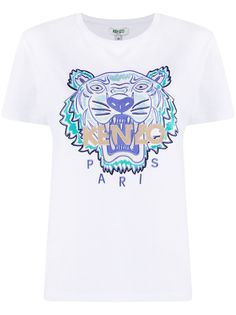 Kenzo embroidered tiger T-shirt