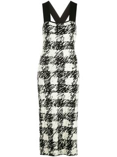 Proenza Schouler White Label трикотажное платье в клетку гингем