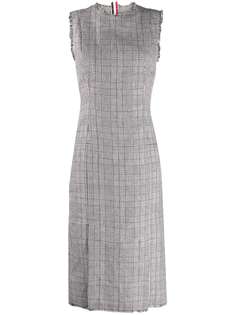 Thom Browne клетчатое платье миди