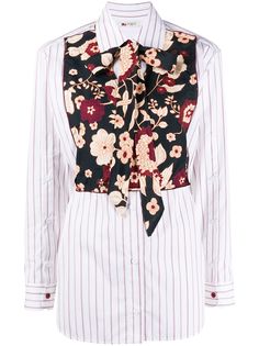 Ports 1961 рубашка с длинными рукавами и контрастной манишкой
