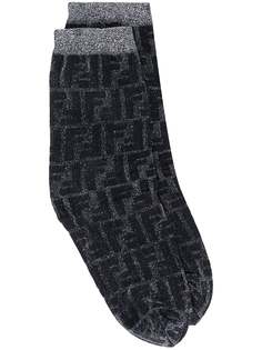 Fendi носки с блестками и логотипом