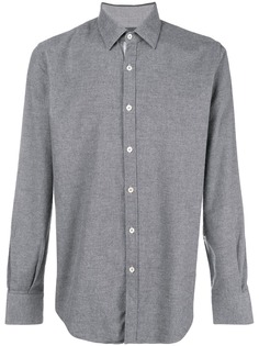 Canali classic curved hem shirt