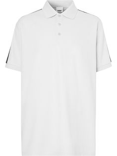 Burberry рубашка поло с отделкой Logo Tape