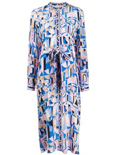Emilio Pucci платье-рубашка с абстрактным принтом