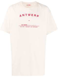 Raf Simons футболка с принтом Antwerp