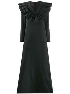 Valentino длинное платье со складками