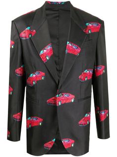 Versace пиджак с принтом