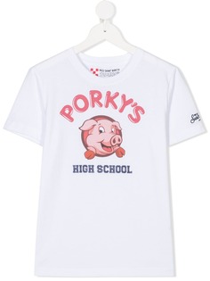 Mc2 Saint Barth Kids футболка с принтом Porkys