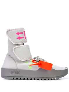 Off-White кроссовки Moto со шнуровкой и липучками