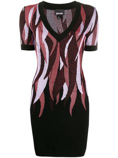 Just Cavalli трикотажное платье с принтом