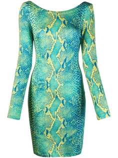 Just Cavalli платье со змеиным принтом
