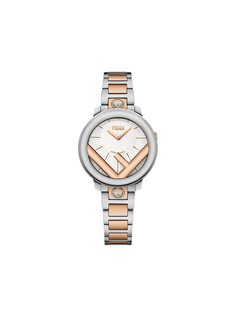 Fendi двухцветные наручные часы Run Away