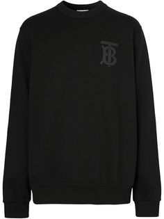 Burberry толстовка с круглым вырезом и монограммой