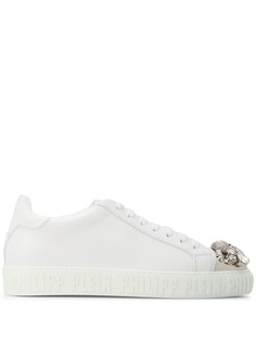 Philipp Plein кроссовки с кристаллами и декором Skull