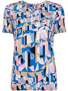 Emilio Pucci футболка с абстрактным принтом