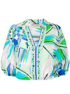 Emilio Pucci пляжная блузка Bes с принтом