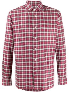Kiton рубашка в клетку