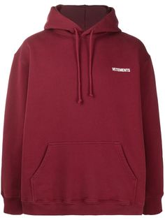 Vetements худи с логотипом и длинными рукавами