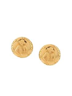 Chanel Pre-Owned серьги-клипсы Coco 1990-х годов