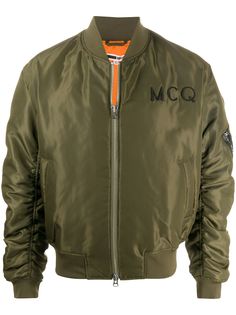 McQ Alexander McQueen бомбер с вышитым логотипом