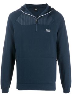 Boss Hugo Boss худи с воротником на молнии