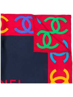 Chanel Pre-Owned шарф с логотипом CC