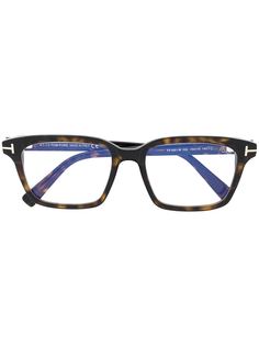 Tom Ford Eyewear очки в квадратной оправе черепаховой расцветки