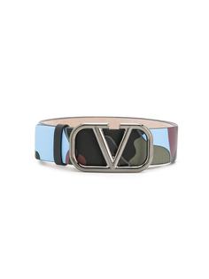 Valentino Garavani камуфляжный ремень Valentino Garavani с логотипом VLogo