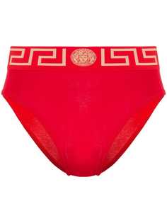 Versace трусы-брифы с узором Greca