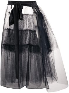 Simone Rocha юбка с тюлевой отделкой