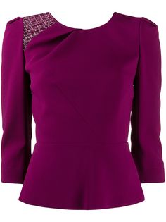 Roland Mouret lace insert blouse