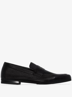 John Lobb Thorne grained-leather loafers