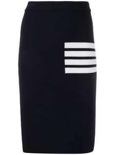 Thom Browne юбка узкого кроя с полосками 4-Bar