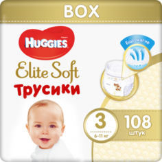 Трусики-подгузники Huggies Элит Софт 3 (6-11кг), 108 шт.