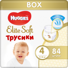 Трусики-подгузники Huggies Элит Софт 4 (9-14кг), 84 шт.